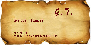 Gutai Tomaj névjegykártya